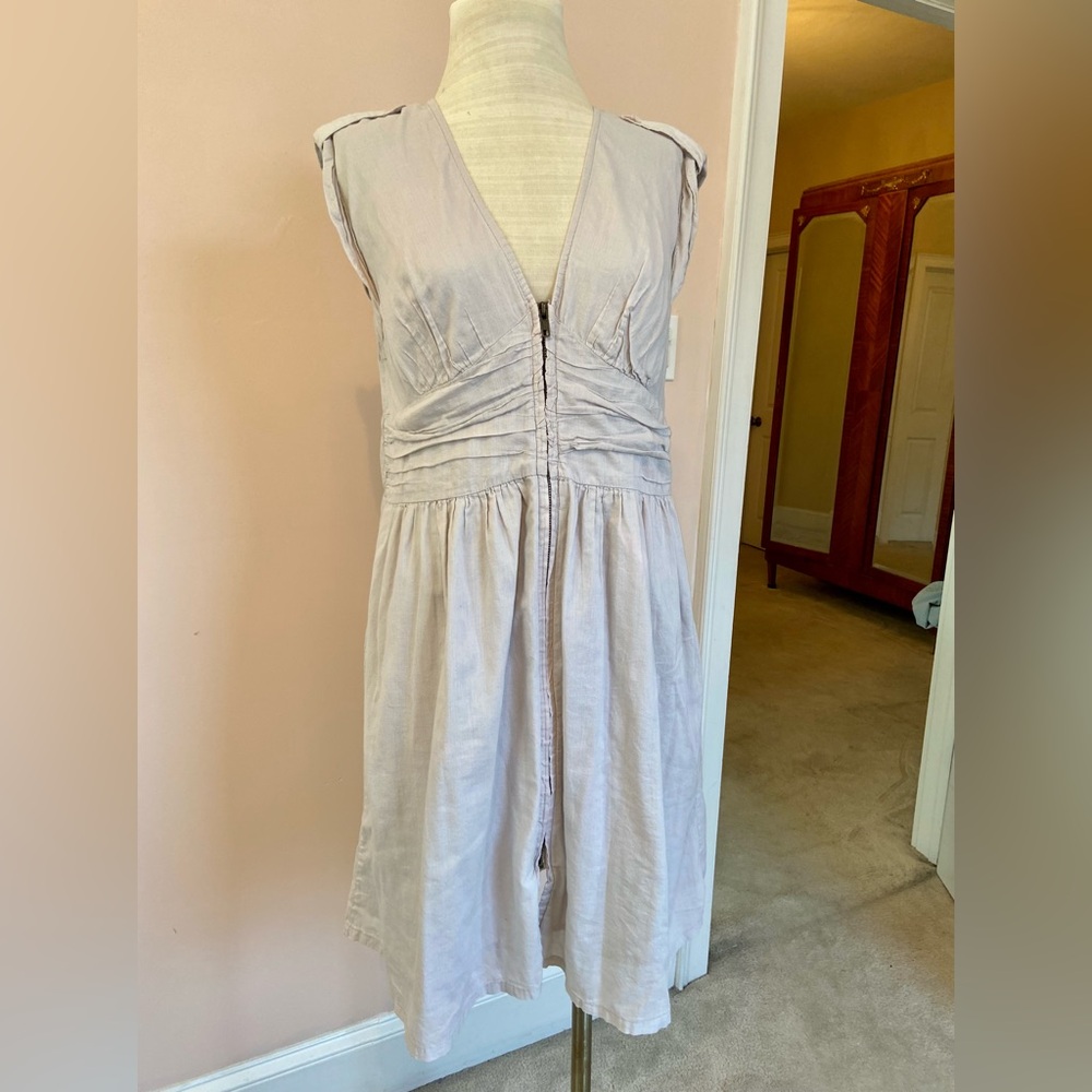 Kenneth Cole All 100% Cotton Gray Casual Summer Dress
